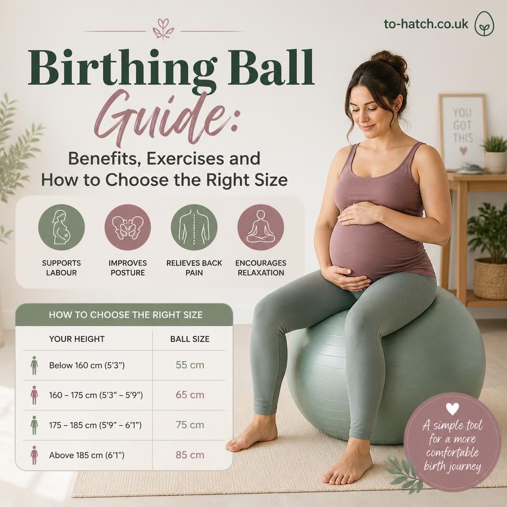 Birthing Ball Guide: Benefits, Exercises and How to Choose the Right Size